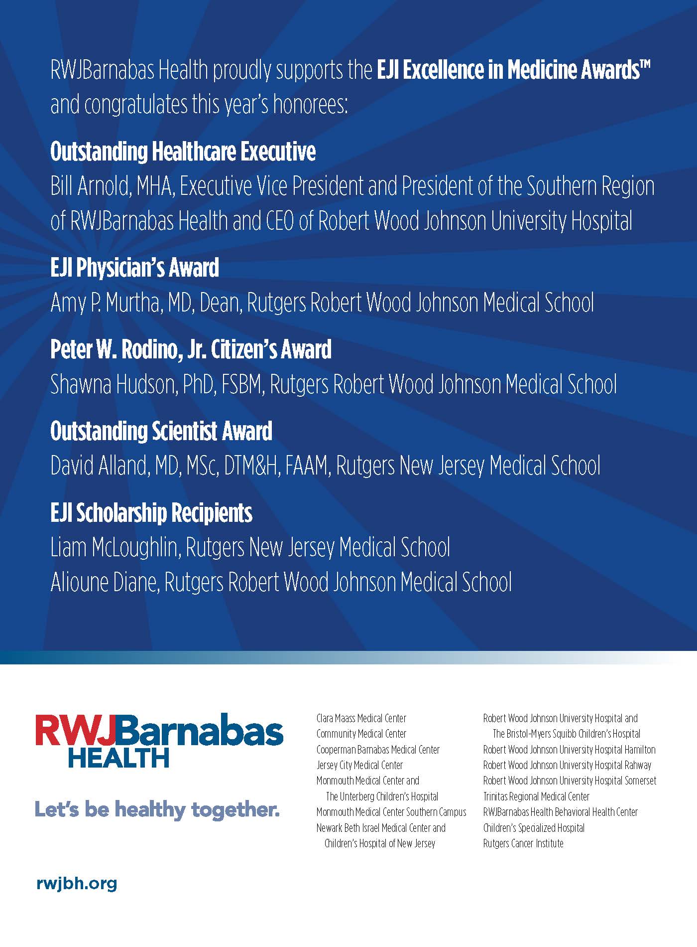 RWJBarnabas Health advertisement