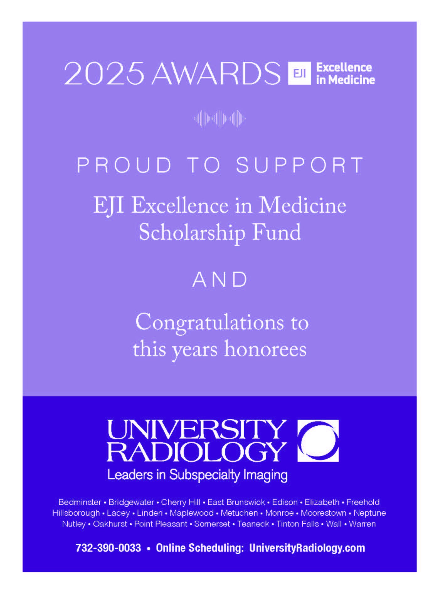 University Radiology Group advertisement