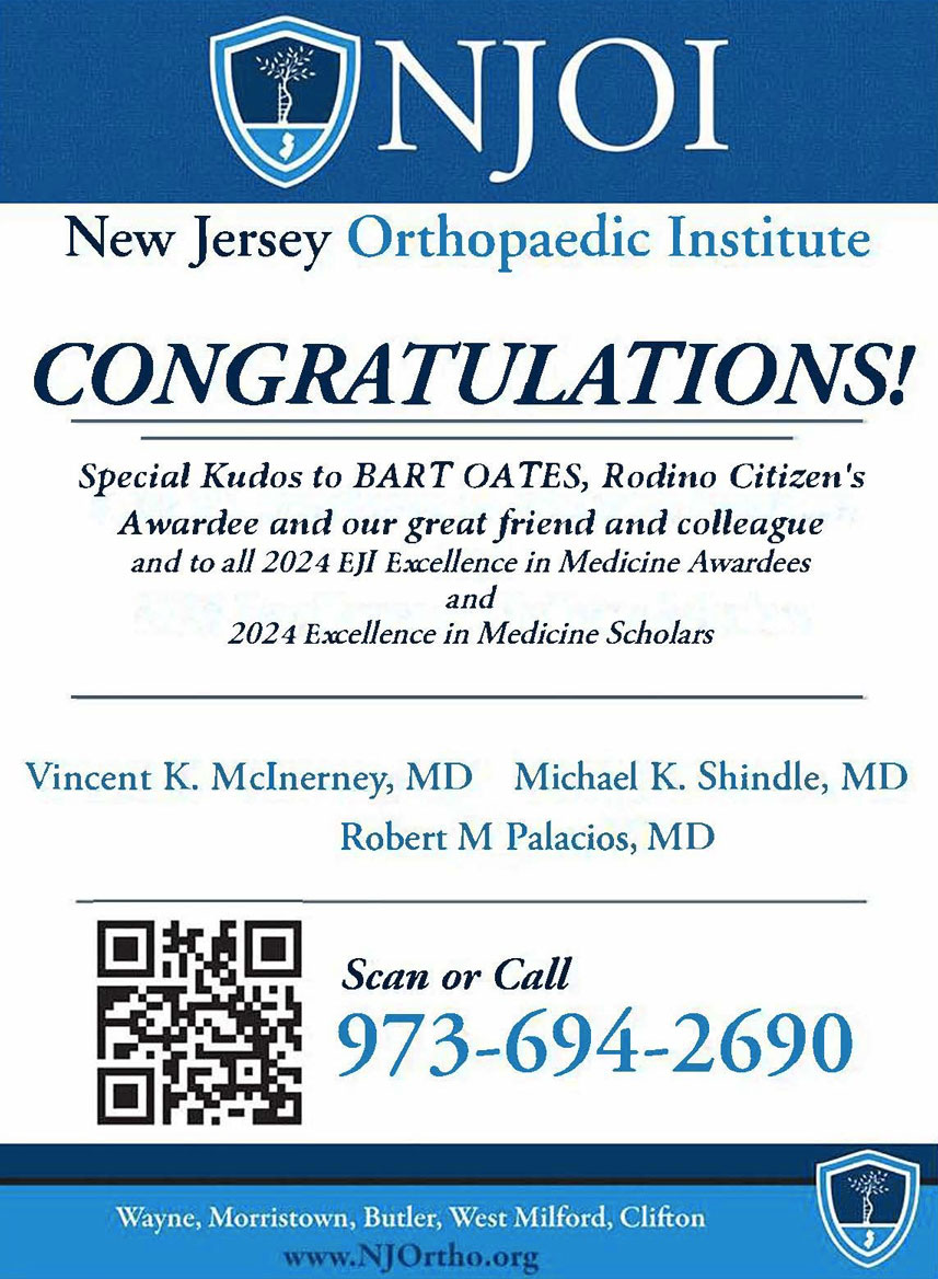 New Jersey Orthopaedic Institute advertisement