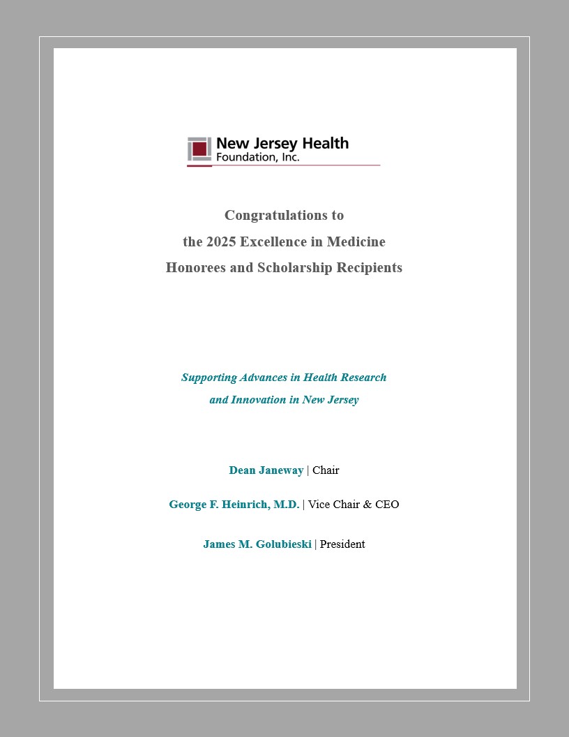 New Jersey Health Foundation advertisement