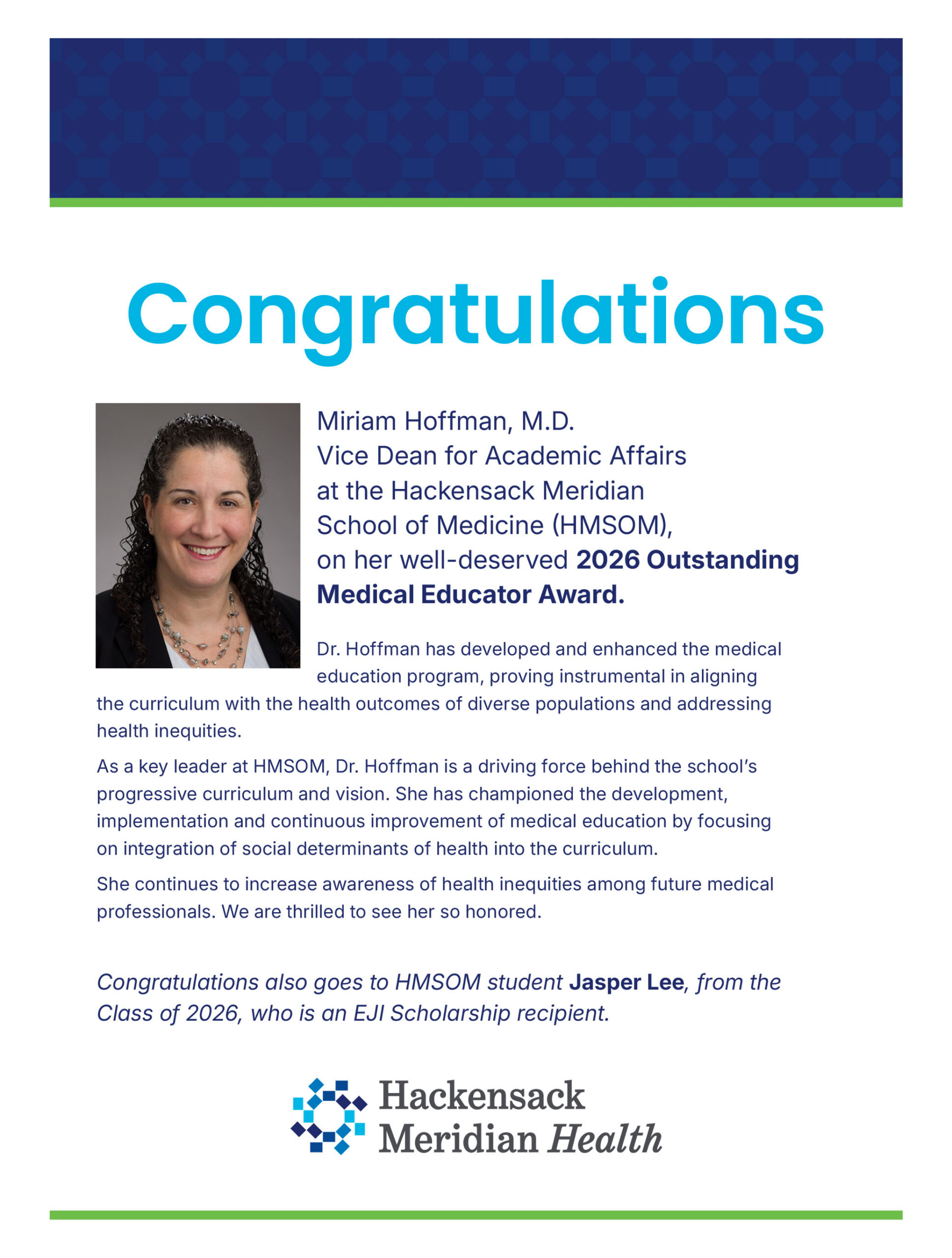 Hackensack Meridian School of Medicine advertisement