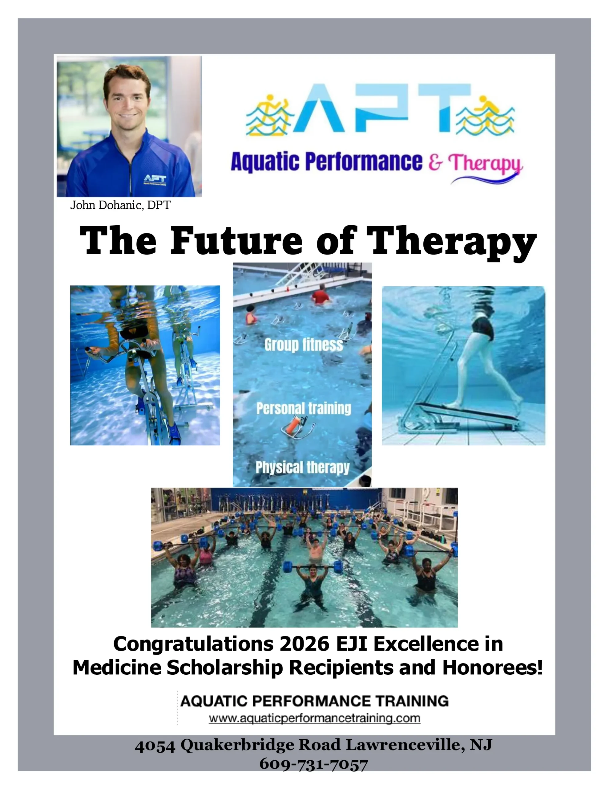APT Aquatic Performance & Therapy advertisement