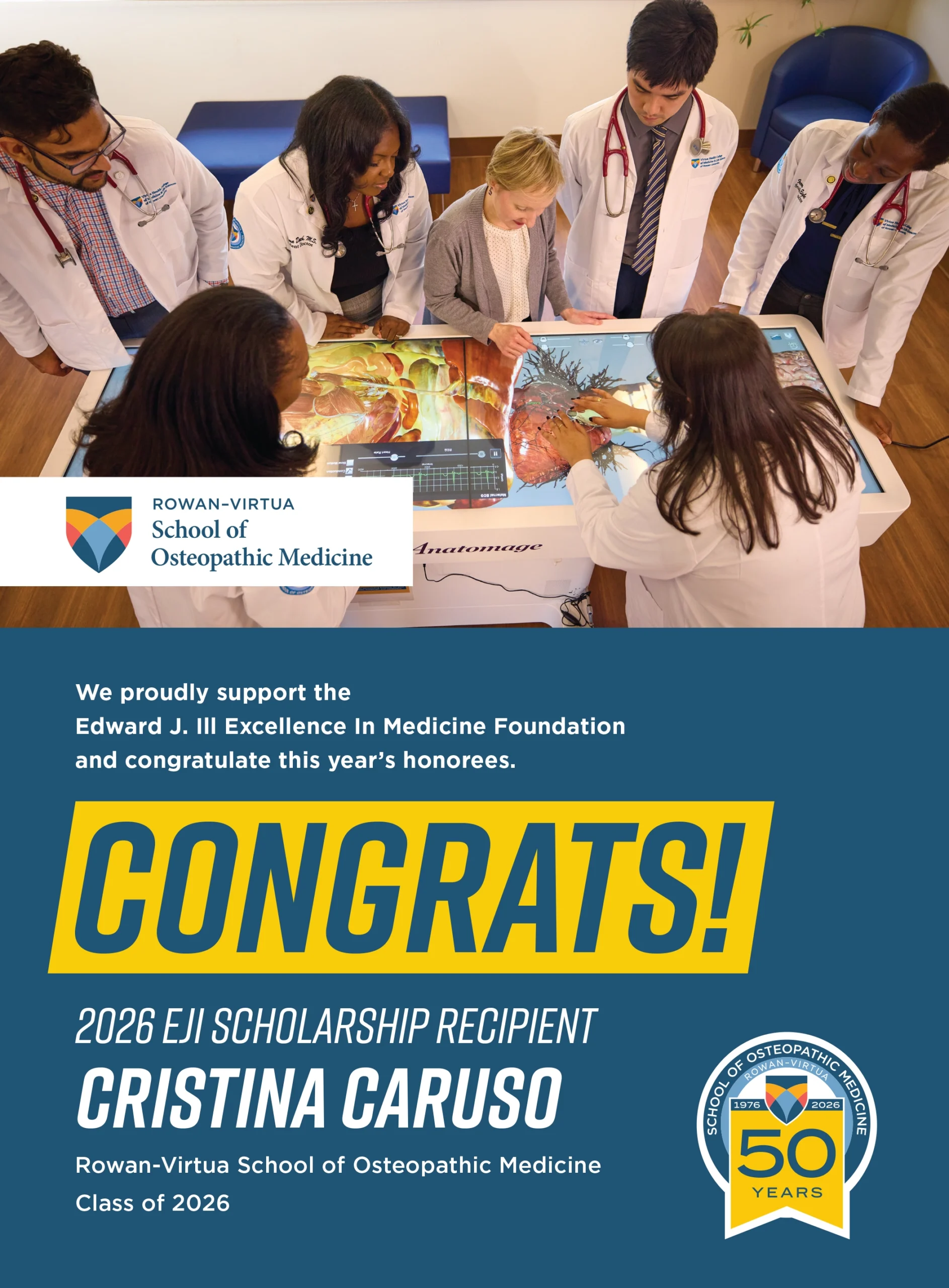 Rowan-Virtua University School of Osteopathic Medicine advertisement